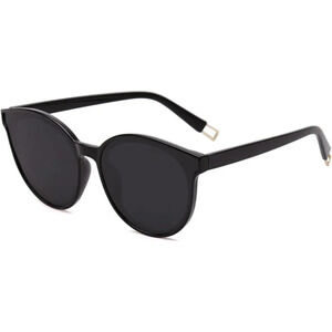 ❤️Women Black Fashion Round Sunglasses Men Vintage  Shades